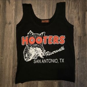 Vintage Hooters Riverwalk San Antonio Tank Top Size Small
